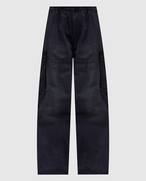 Alexander Wang Серые штаны карго в клетку 1WC2254815