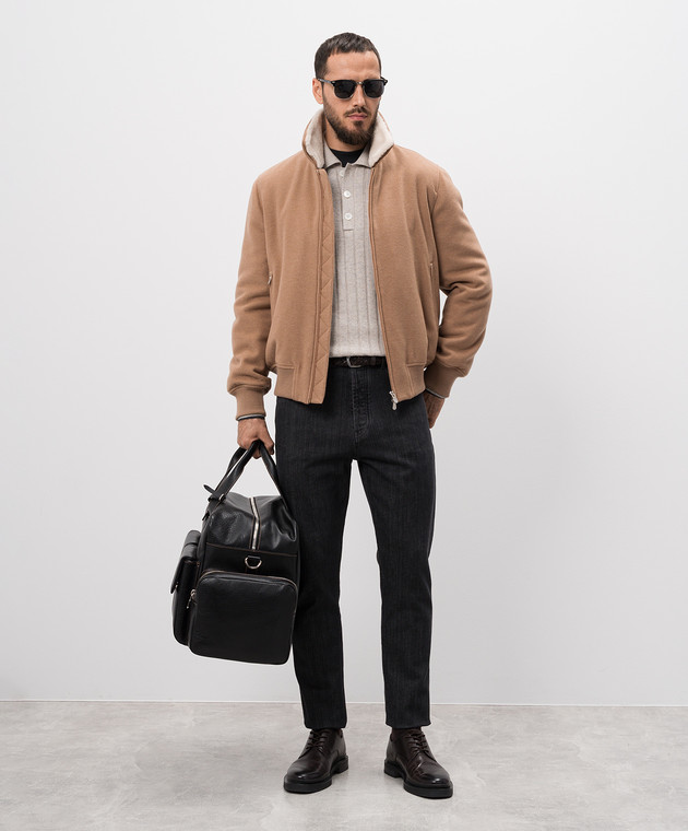 Brunello Cucinelli Бежевый свитер из кашемира M22708105 изображение 2
