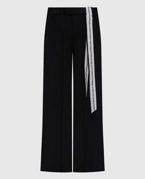 Ann Demeulemeester Черные брюки Lin B0012754FA558