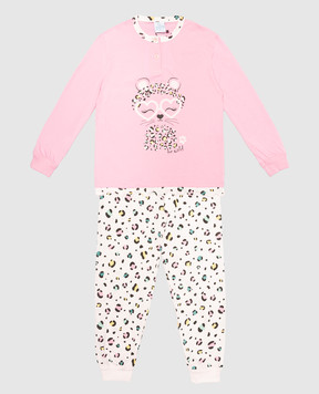 RiminiVeste Детская розовая пижама Gary с принтом U20005