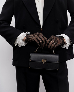 Valentino Черный кожаный клатч Rockstud 7W0P0AG5VIT