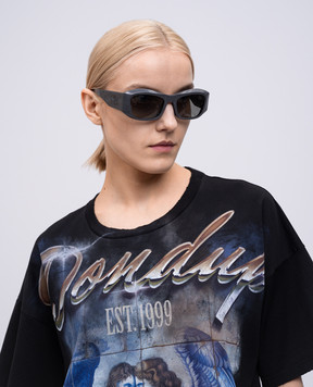 Balenciaga Сірі сонцезахисні окуляри з кристалами 812642T0041