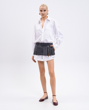 Alexander Wang Біла сукня-сорочка подвійної конструкції 1WC3256791