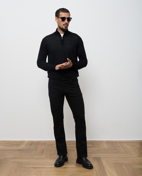 Canali Черные джинсы с логотип патч PD0084191719