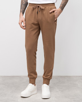 Dolce&Gabbana Бежевые джогеры с логотипом GP07TTG7N7B