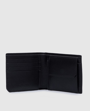 Bottega Veneta Черный кожаный портмоне Intrecciato Piccolo 805654V4LQ2