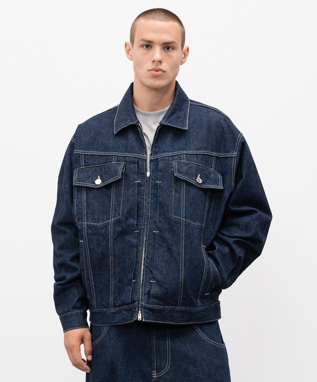 Vetements Синяя джинсовая куртка UH76DJ250N изображение 3