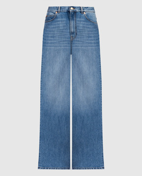 Valentino Синие джинсы с эффектом потертости 4B3DD16L8CR