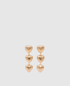 Reco Золотисті сережки у вигляді сердець OTOR1363