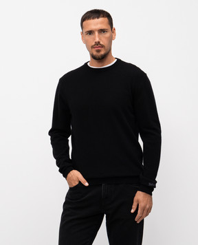 Woolrich Чорний джемпер з вовни з вишивкою логотипа CFWOKN0278MRUF0469