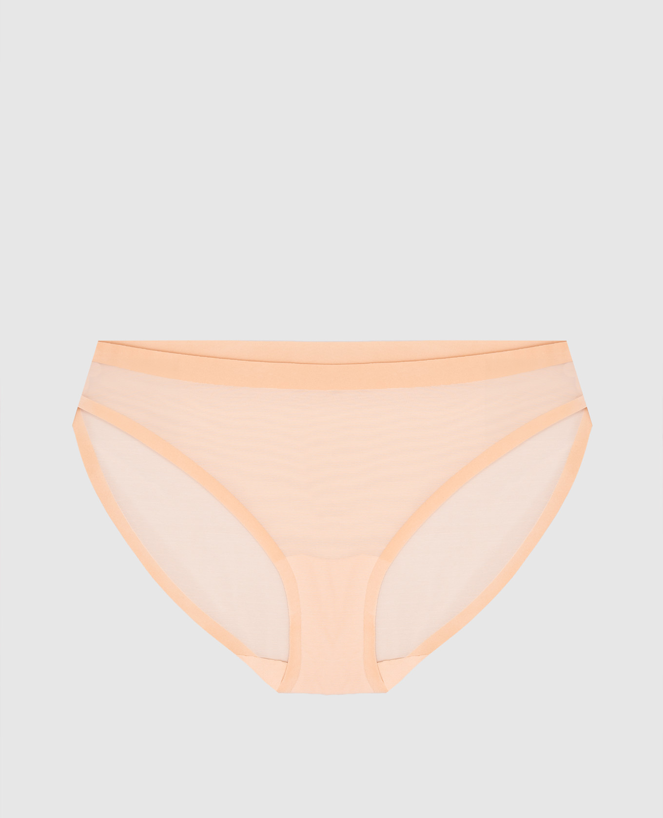 

Бежевые бесшовные трусики-слепые в сетку, Бежевый, Трусики