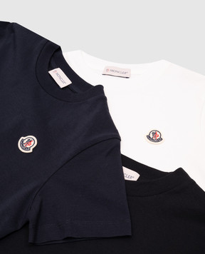 Moncler ENFANT Детский набор футболок с логотипом. K19548C0001989AT9810