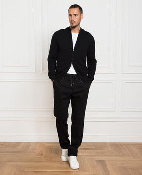 Cashmere&Whiskey Черный кардиган из кашемира MU8671312341R46XL