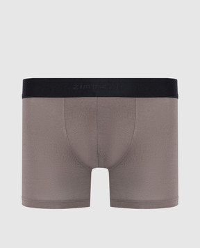 Zimmerli Труси-боксери кольору хакі з логотипом 7001343