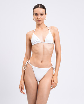 Balmain Білий купальник з логотипом BKB962260