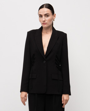 Twinset Чорний жакет зі шнурівкою 252TP2285