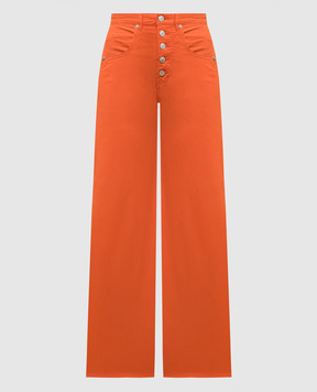 Woolrich Оранжевые брюки с патчем логотипа CFWWTR0176FRUT3695