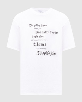 Alexander McQueen Біла футболка з принтом 815069QTAC7