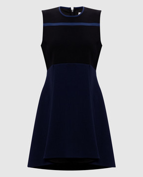 Victoria by Victoria Beckham Синее платье мини 401
