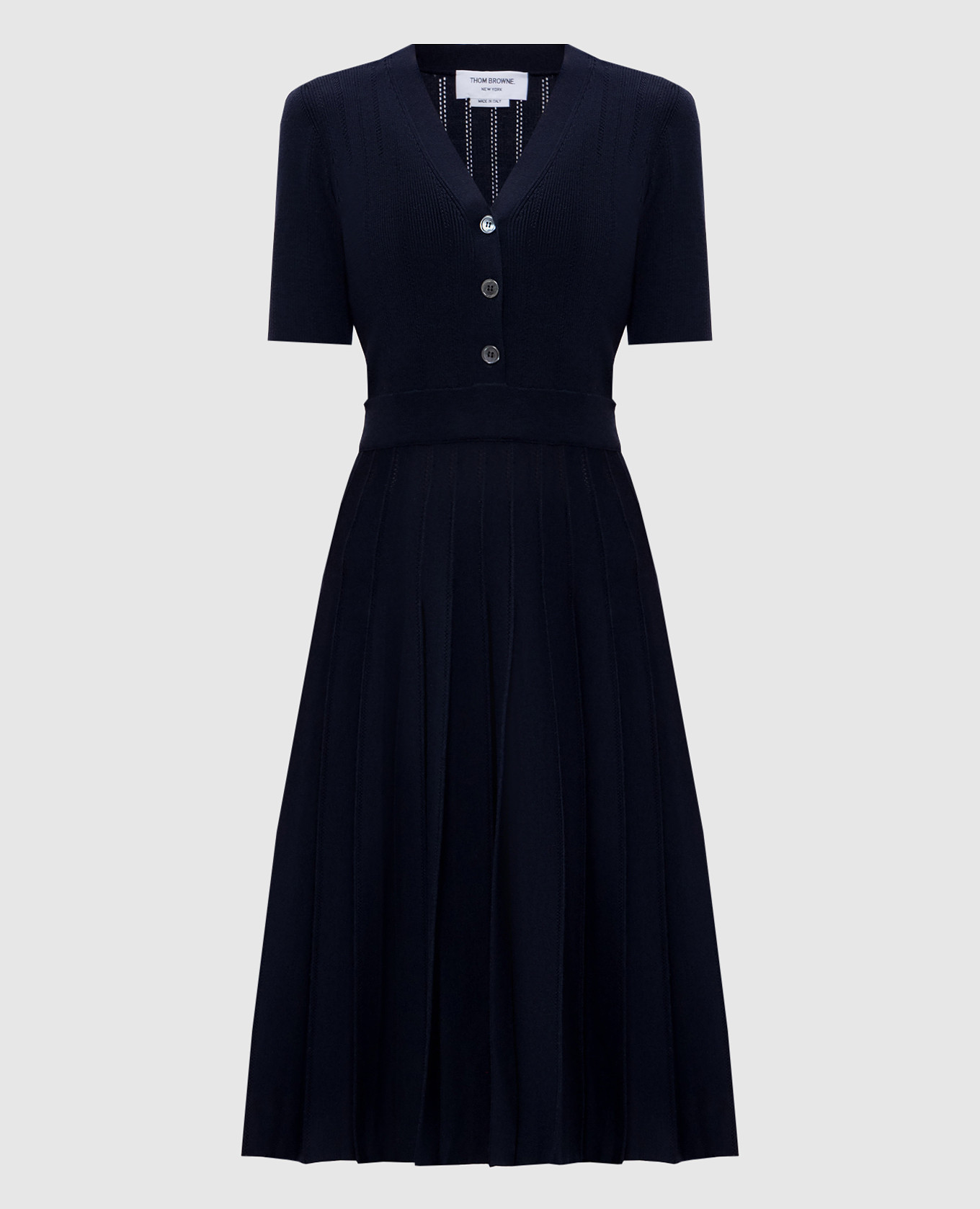 

Синее платье из шерсти и шелка, Синий, Повседневные платья