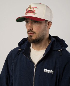 Rhude Белая кепка Rossa с вышивкой логотипа RHPS24HA13012131