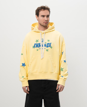 Palm Angels Желтые худи Paradise PMBB058S25FLE001