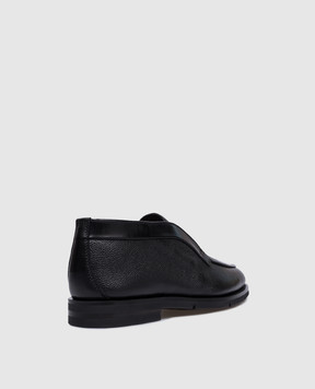 Santoni Черные кожаные дезерты на меху MCNC18392PI2AFUE