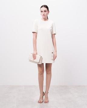 Twinset Біла сукня міні з логотипом 251TP2133