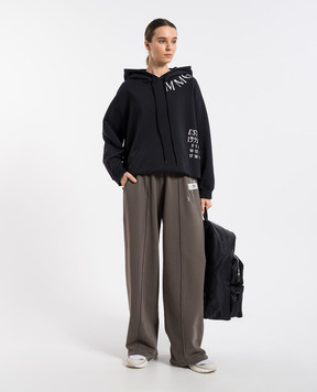 Maison Margiela MM6 Синие худи с принтом логотипа S52GU0241M25012