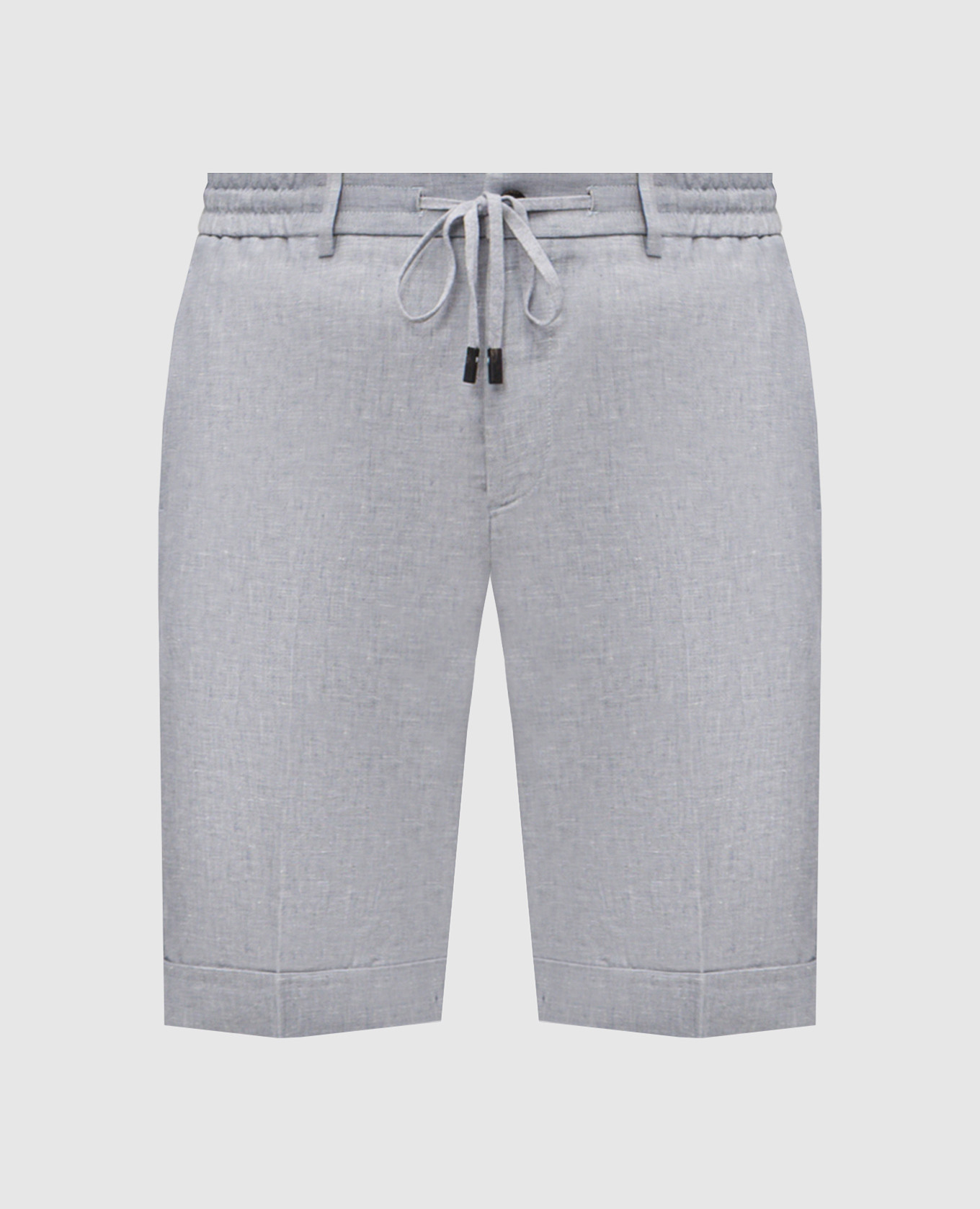 

Голубые шорты из льна, Голубой, Шорты