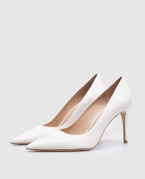 Stuart Weitzman Білі шкіряні туфлі STUART POWER SK303
