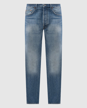 Valentino Синие джинсы с эффектом потертости 5V3DE03RAA6