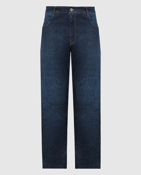 Peserico Синие джинсы с вышивкой логотипа монограммы. R54635L37Q04956