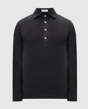 Brunello Cucinelli Сіре поло з кашеміру M22203105