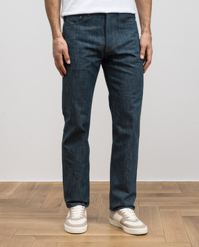 Loro Piana Синие джинсы с логотип патч FAP1631