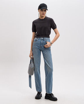 Alexander Wang Голубые джинсы с эффектом потертости 4DC1254580