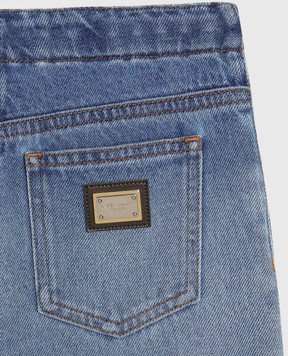 Dolce&Gabbana Дитячі сині джинси з логотипом L52F93LDD32
