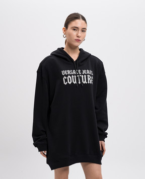 Versace Jeans Couture Черные худи с логотипом Goth Freak 77HAIL03CF00L