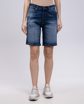 Dondup Синие джинсовые шорты Dade с патчем логотипа DP744DSE340DIM2