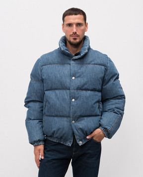 Dolce&Gabbana Синій джинсовий пуховик G9BUCDG8NW5