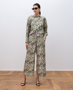 Max Mara Weekend Блуза ENFASI із шовку в квітковий принт ENFASI