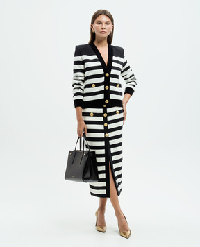 Balmain Спідниця міді в смужку DF1LE480JI70