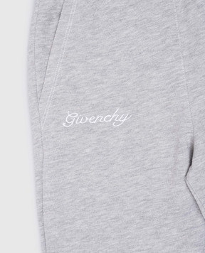 Givenchy Дитячі сірі спортивні штани з логотипом H30558612