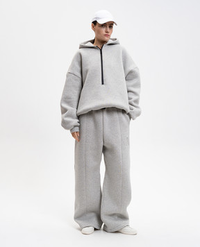 Fear of God Серые утепленные спортивные брюки с логотипом FG25FW15152FLC