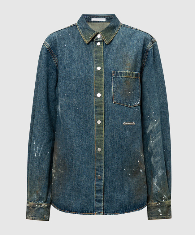 Helmut Lang Blue denim shirt with a vintage effect O05DW102 buy with Romania delivery at Symbol