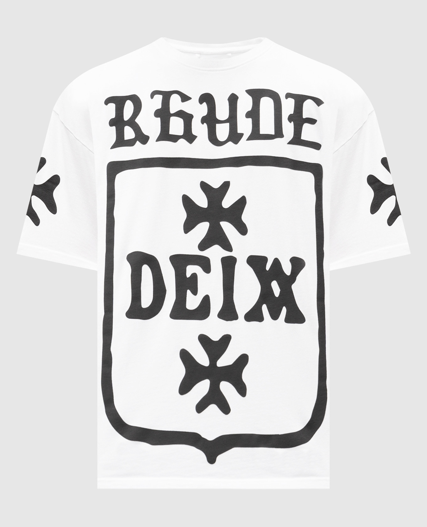 

Белая футболка Deix Shield с принтом, Белый, Футболки