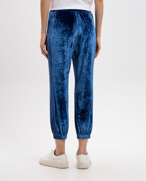 Twinset Синие велюровые джогеры TA721J