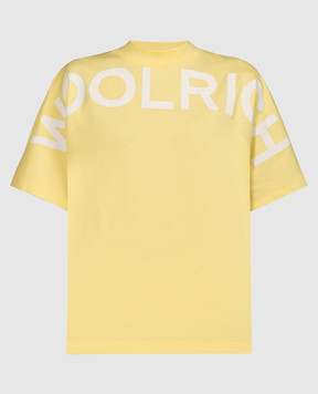 Woolrich Желтая футболка с принтом логотипа CFWWTE0085FRUT3333