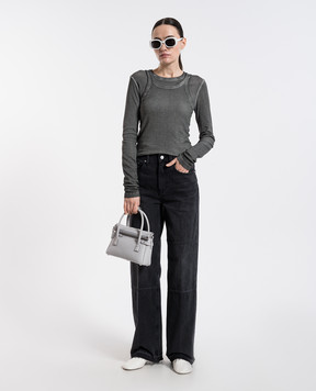 Helmut Lang Чорні джинси з патчем логотипа O09DW202