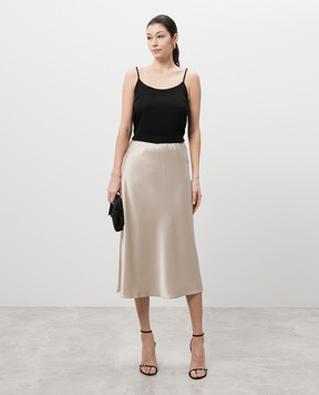 Max Mara Бежева спідниця CARNET із шовку CARNET